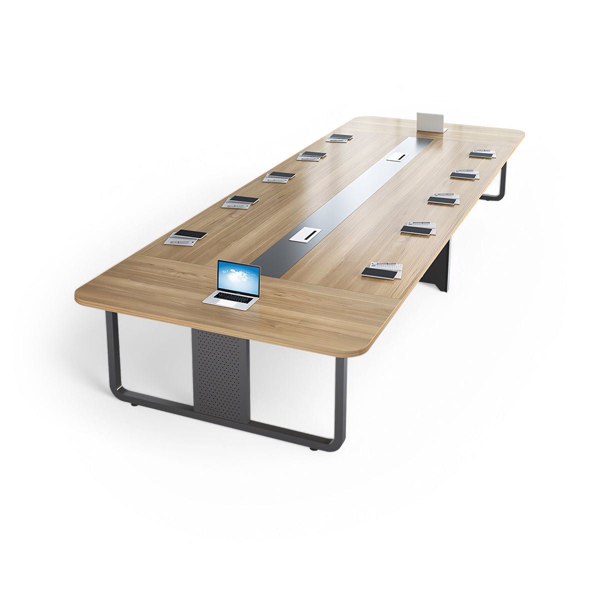 Furnavo Sleek Minimalist Conference Table – Modern Meeting Desk for Office Spaces