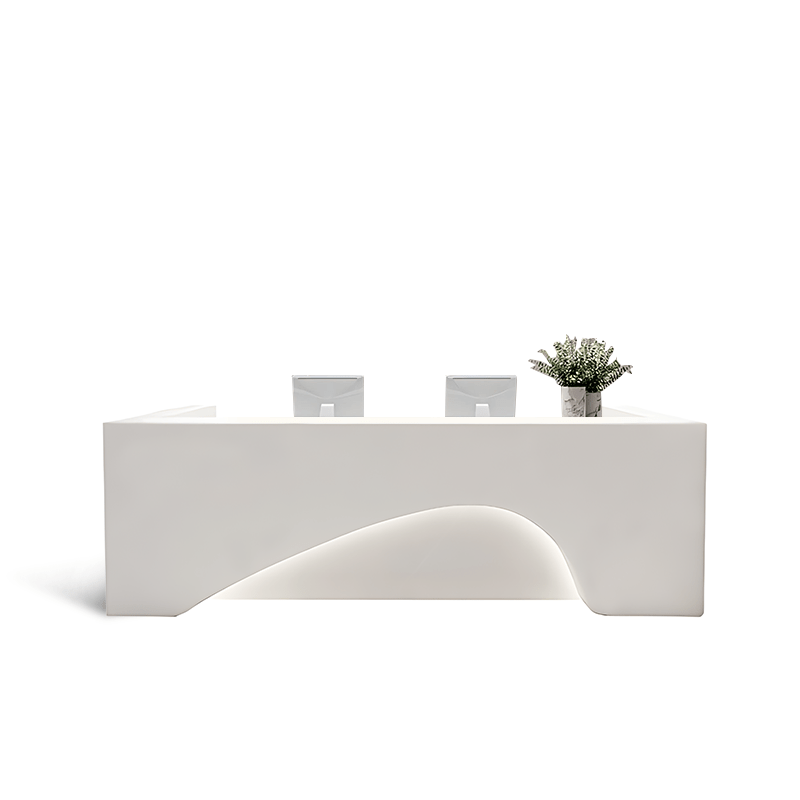 Furnavo Chic Reception Desk – Modern Checkout Counter for Offices & Beauty Salons