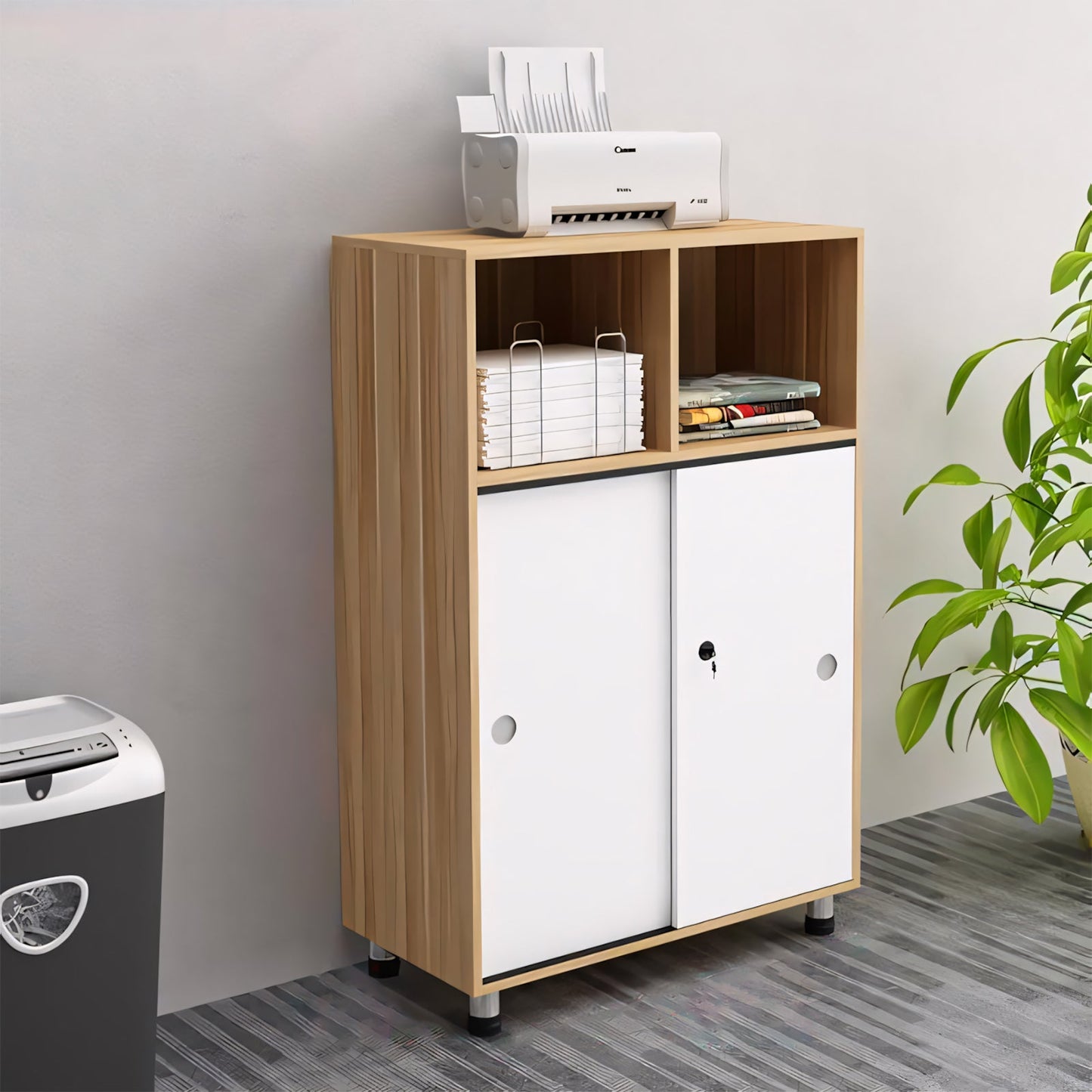 Furnavo Classic Office Storage Cabinet – Large Capacity Unit