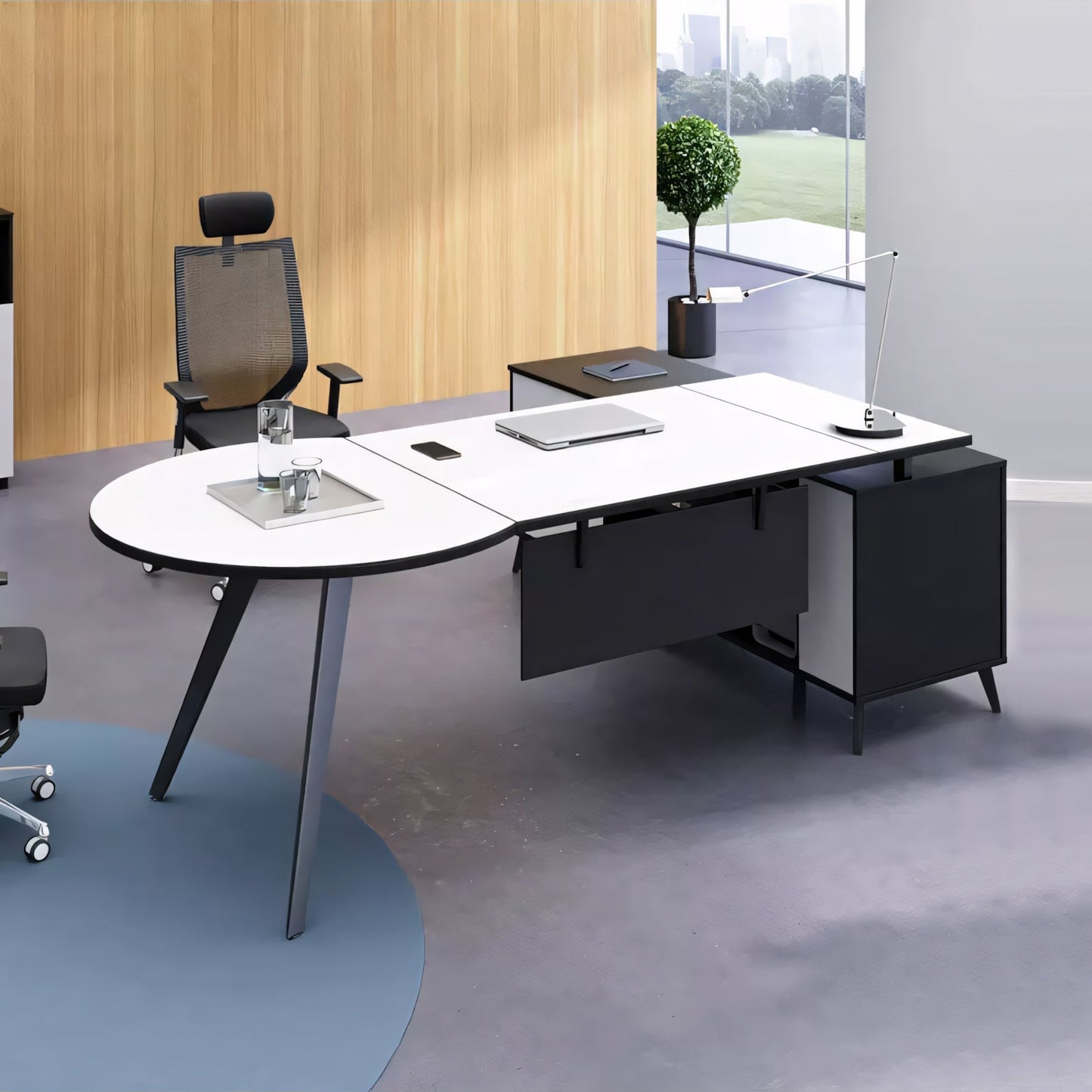 Furnavo Executive Simple Desk – Clean Office Work Table