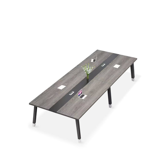 Furnavo Color-Blocking Office Conference Table – Modern Meeting Desk