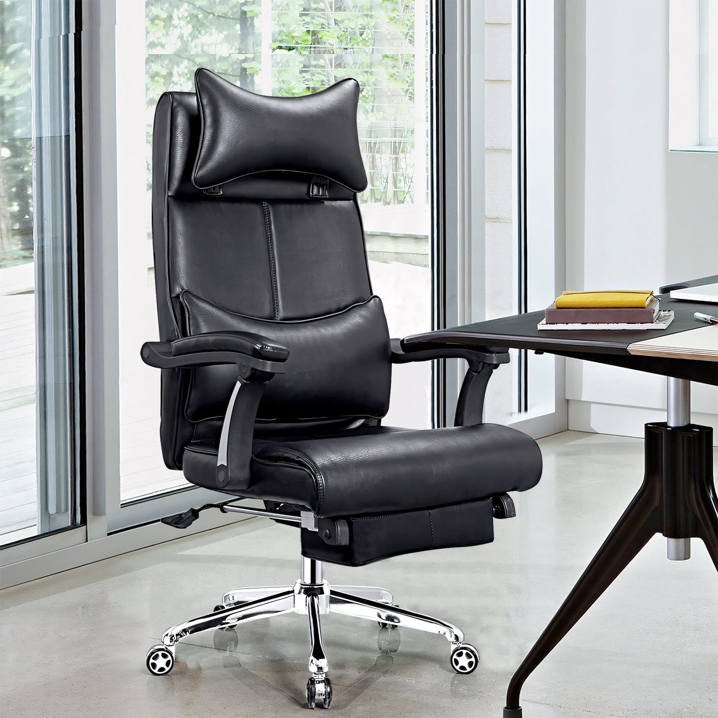 Furnavo Leather Lift Office Chair