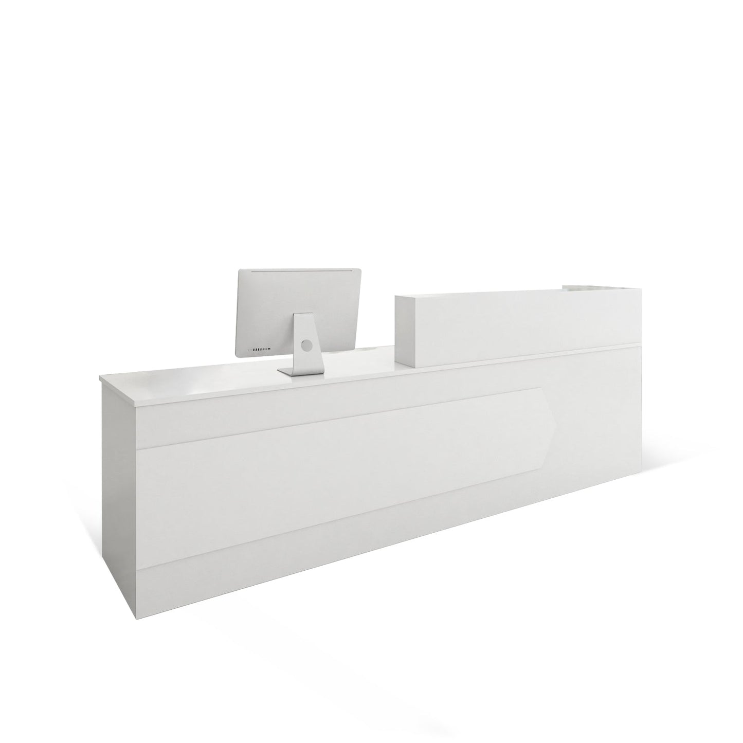 Furnavo Reception Desk Cashier Counter for Office and Beauty Salons