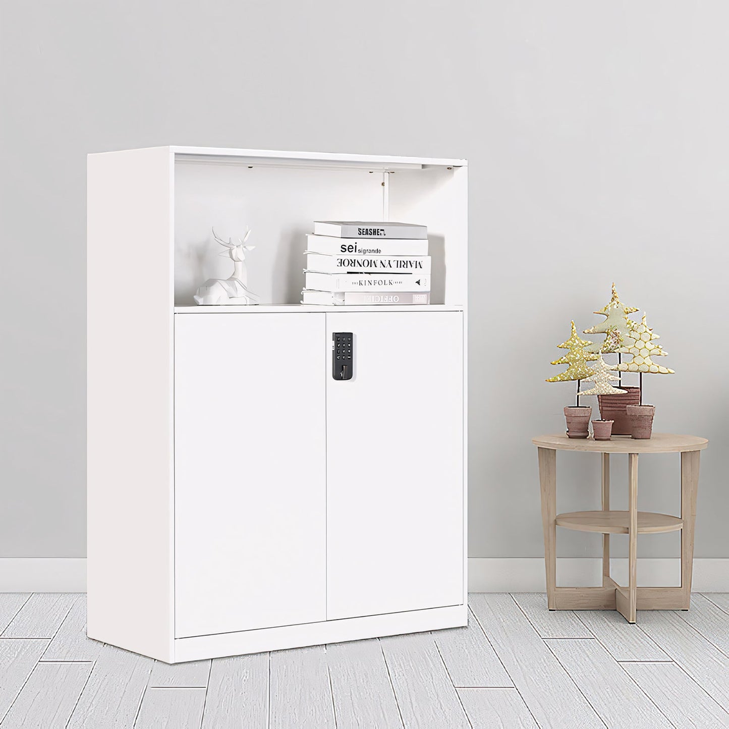 Furnavo Classic Office Cabinet – Durable Storage Cupboard for Files & Supplies