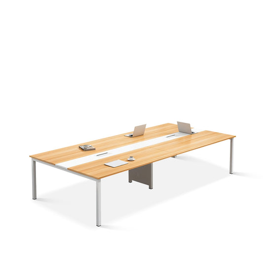 Furnavo Solid Wood Conference Table – Simple Rectangular Training Desk