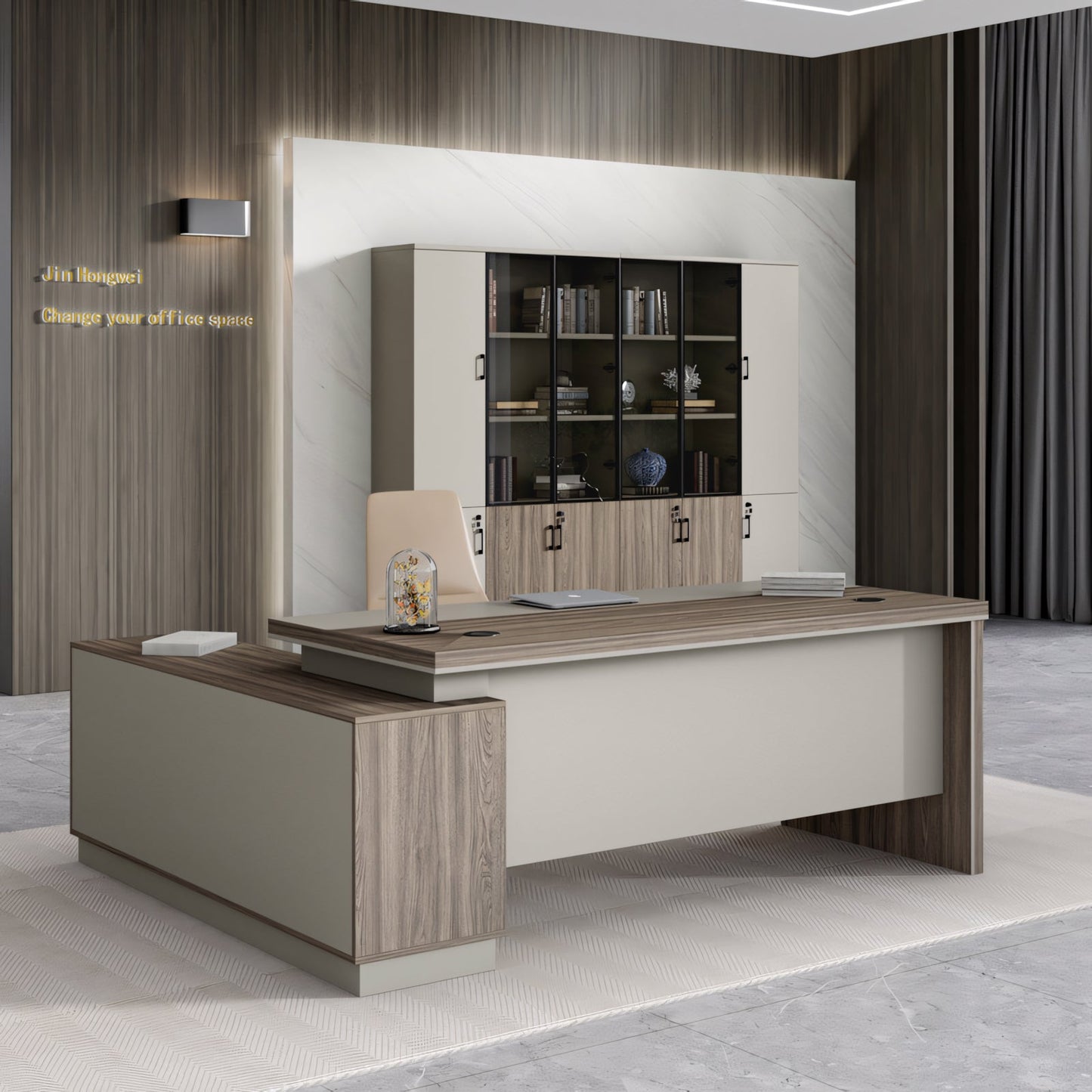 Furnavo Simple Modern Boss Desk – Clean Office Table