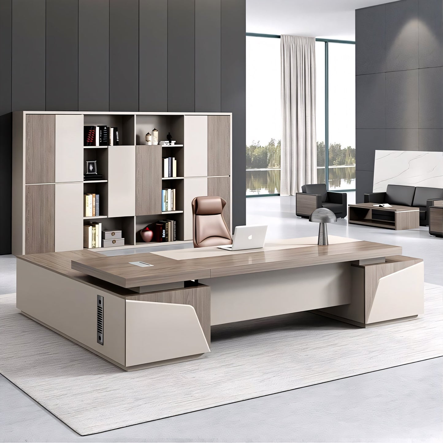 Furnavo Executive President Desk – Creative Modern Office Table with Premium Design