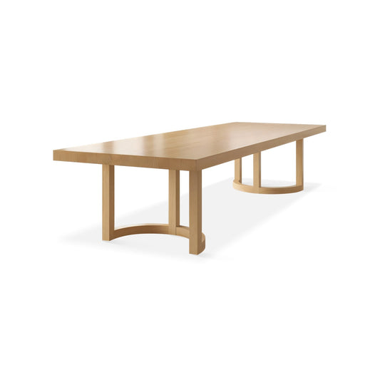 Furnavo Wooden Conference Table – Modern Meeting Table for Offices & Training Rooms