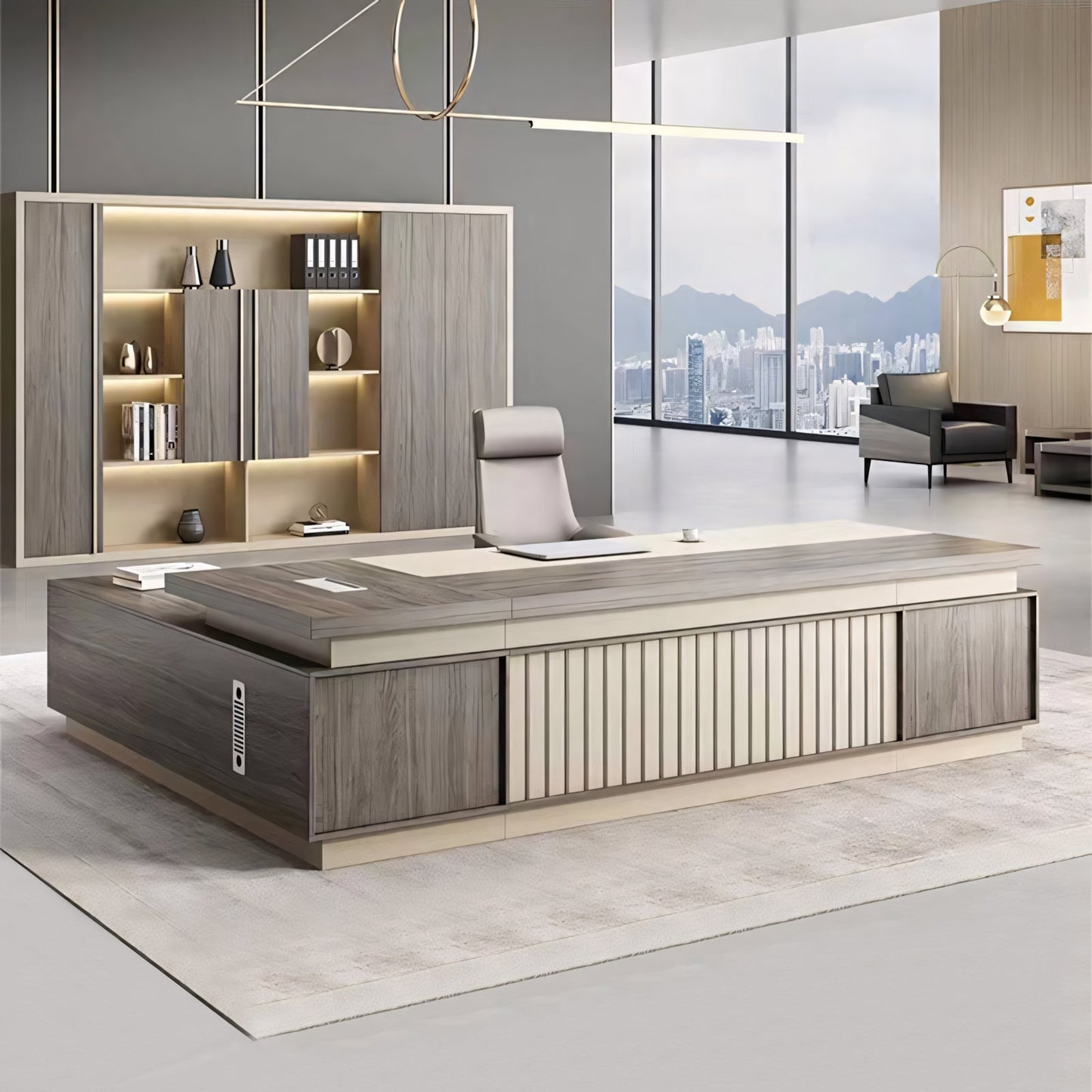 Furnavo President Manager Desk – Refined Modern Office Table