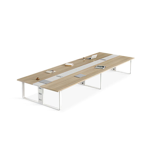 Furnavo Office Computer Desk – Rectangular Conference Table for Meetings