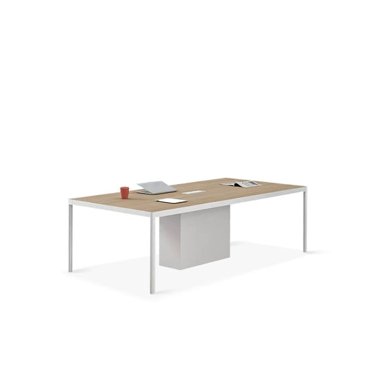 Furnavo Simple Conference Table – Modern Rectangular Office Meeting Desk