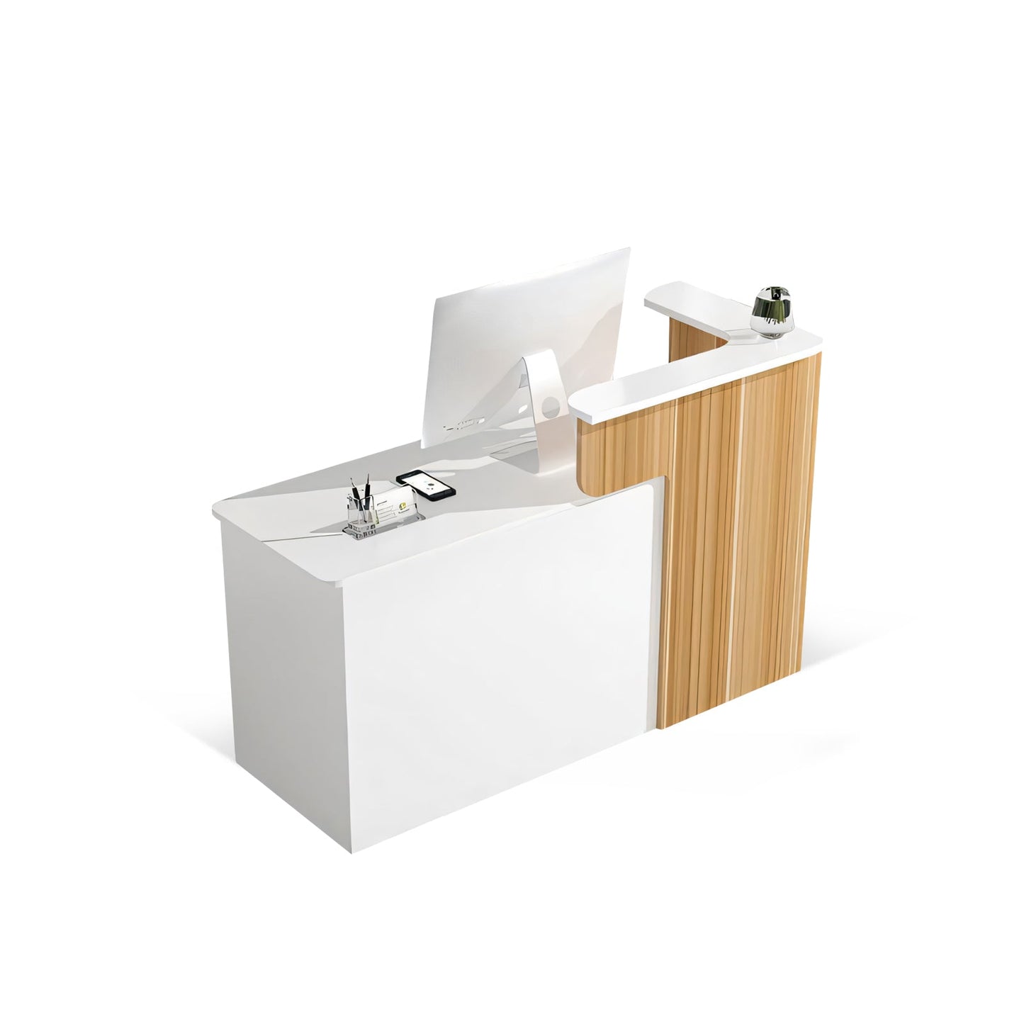 Furnavo Fashion Reception Desk – Compact Checkout Counter for Offices & Shops