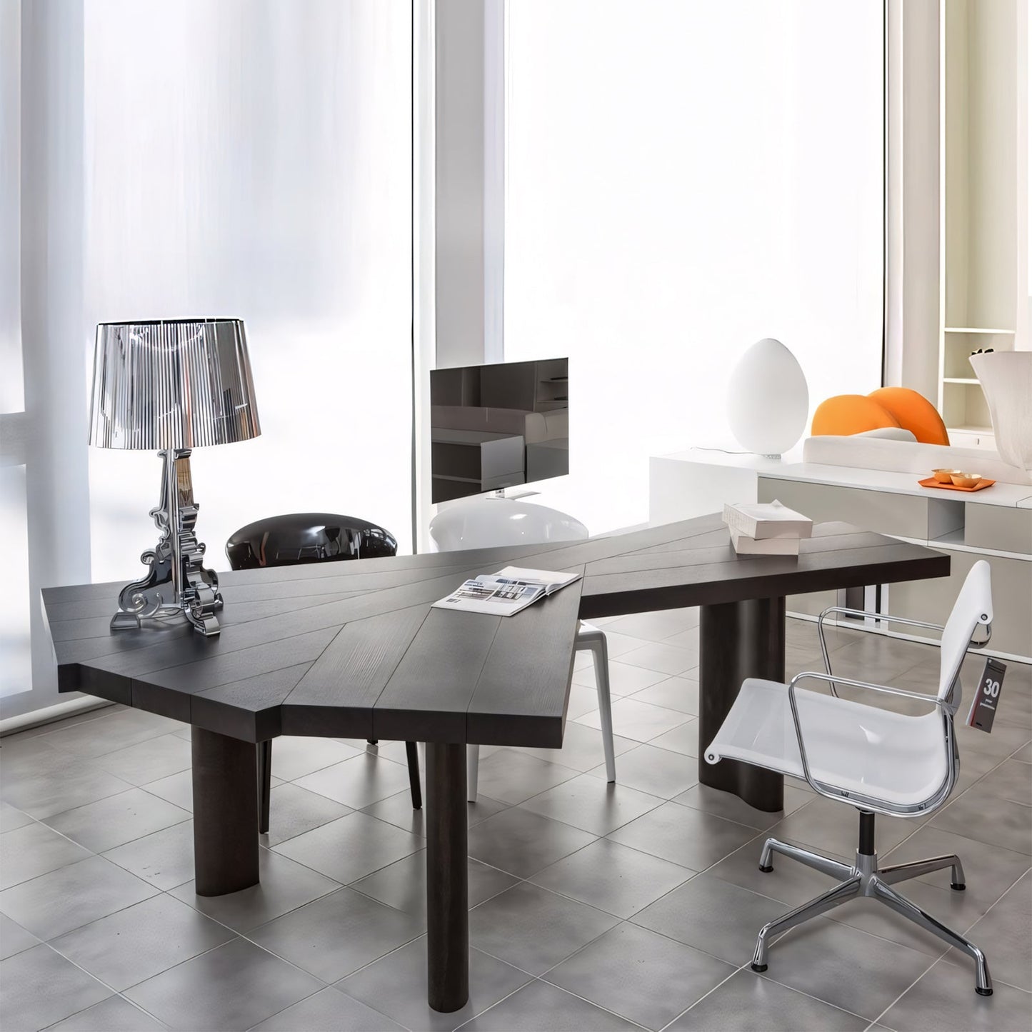 Furnavo Simple Computer Boss Desk – Refined Modern Office Workstation