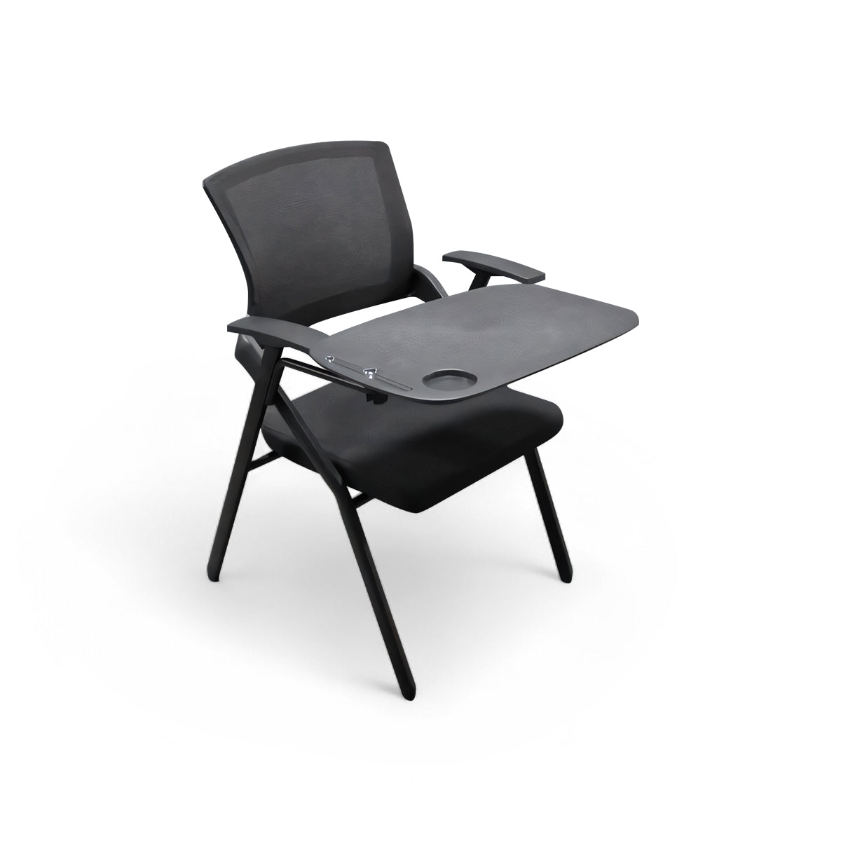 Furnavo Mesh Folding Conference Chair with Writing Tablet