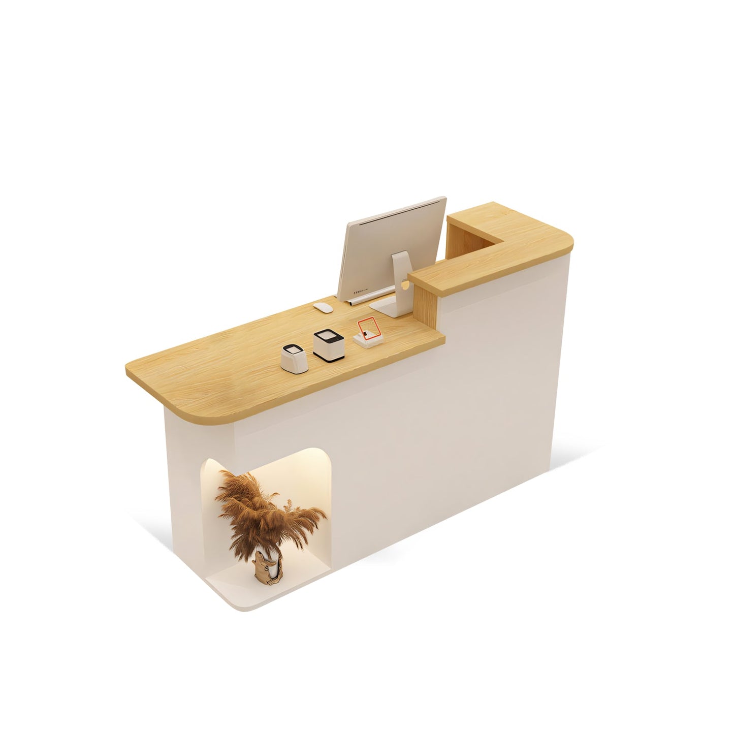 Furnavo Premium Office Store Institution Reception Checkout Counter