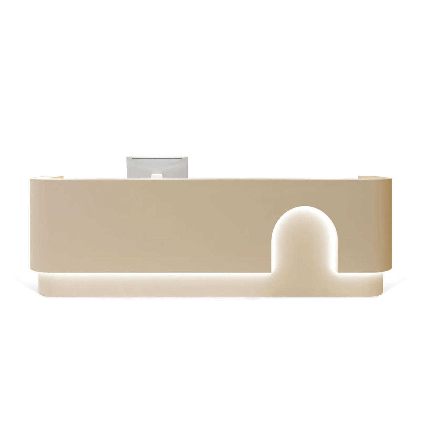 Furnavo Minimalist Lacquered Salon Store Checkout Reception Desk