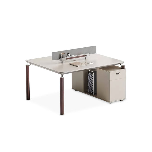 Furnavo Double Office Desk – Modern 2-Person Staff Table for Creative Companies