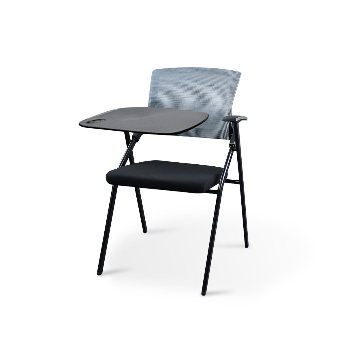 Furnavo Mesh Folding Conference Chair with Writing Tablet