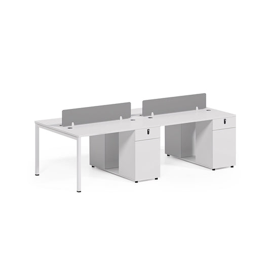 Furnavo Classic White Office Desk – Timeless Elegant Workstation for Modern Staff