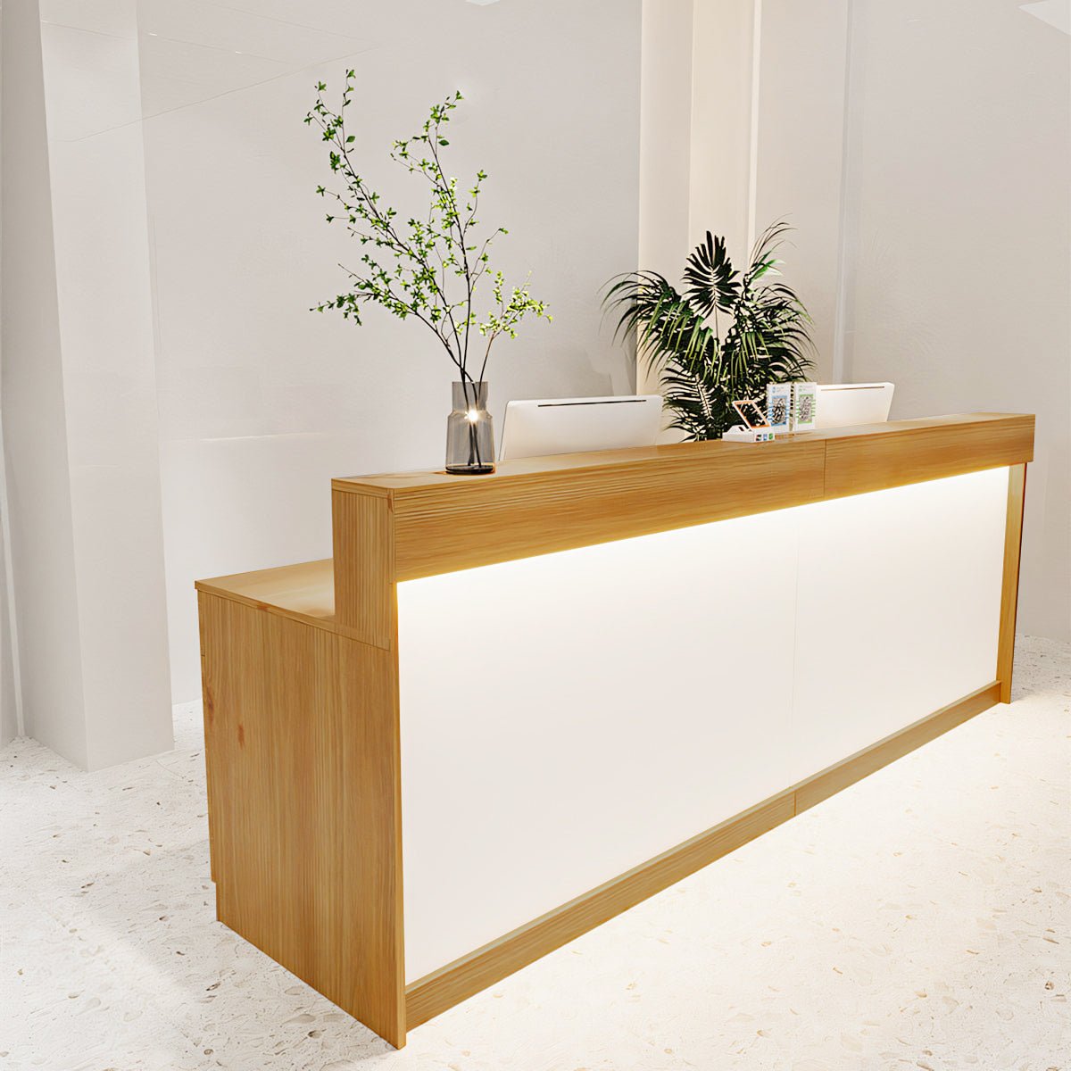 Furnavo Simple Salon Office Shop Store Institution Reception Desk
