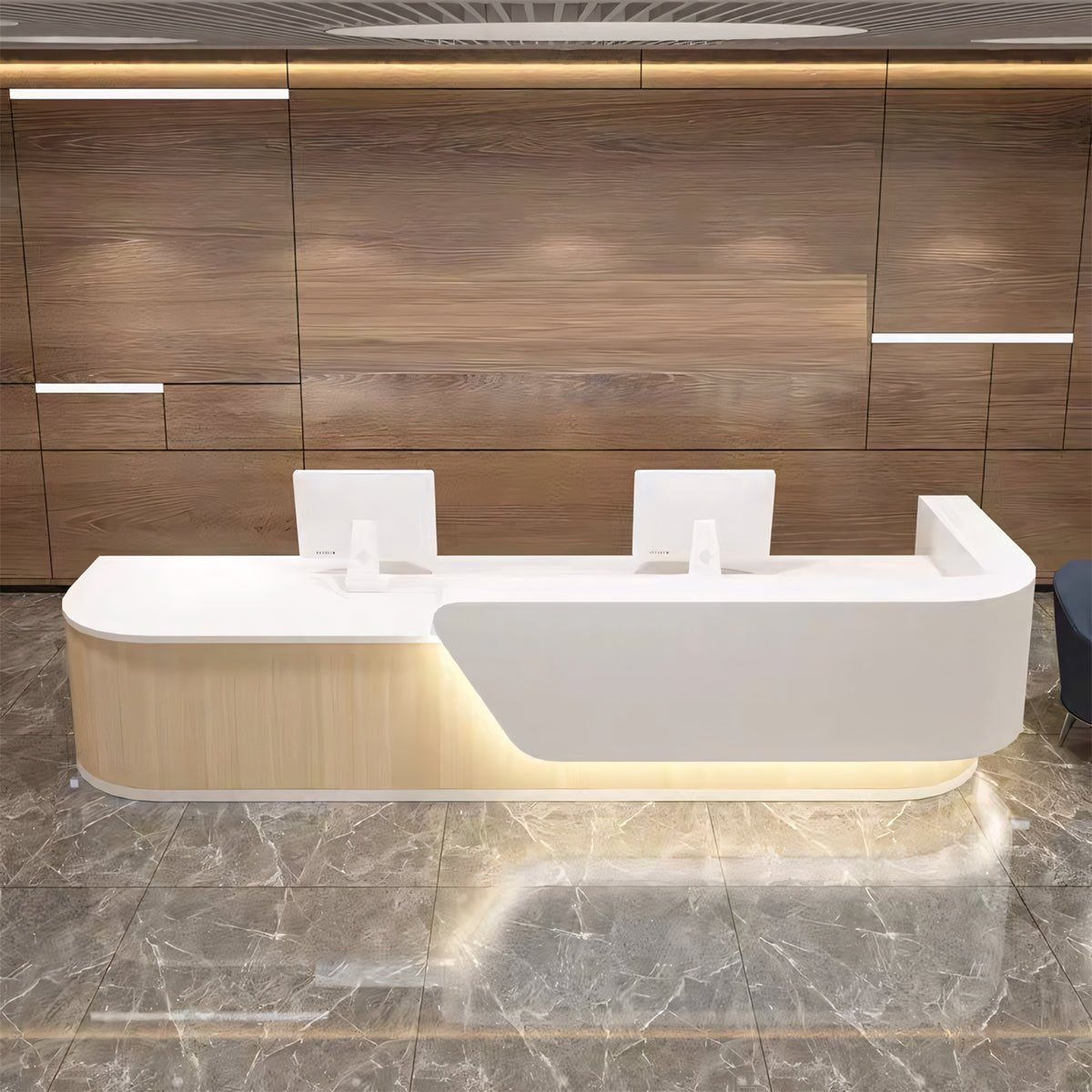 Furnavo Redefined Lacquered Bar Salon Hospital Company Reception Desk