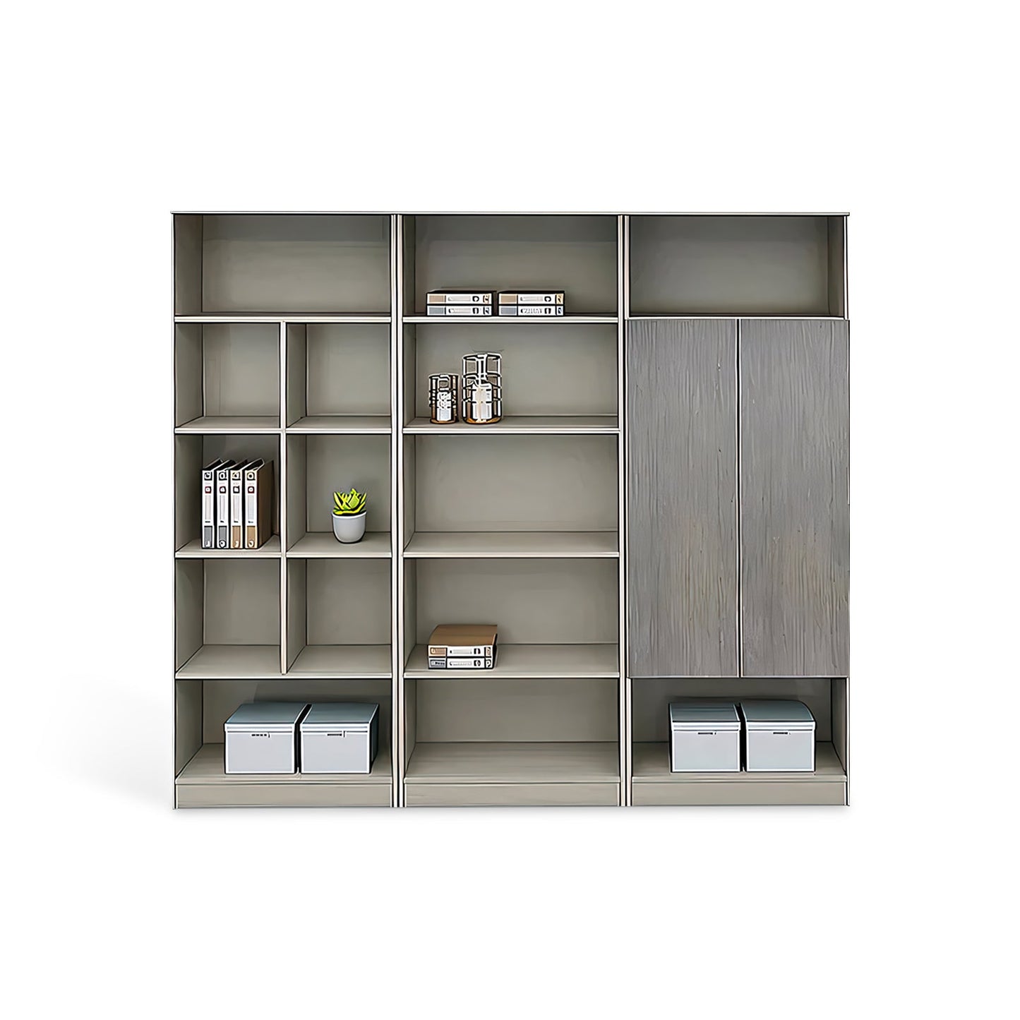 Furnavo Executive Office File Cabinet – Six-Door Storage Cupboard with Large Capacity & Durable Design