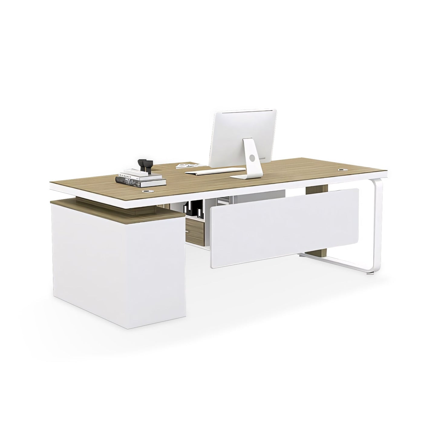 Furnavo Boss Manager Desk – Clean Modern Office Workstation