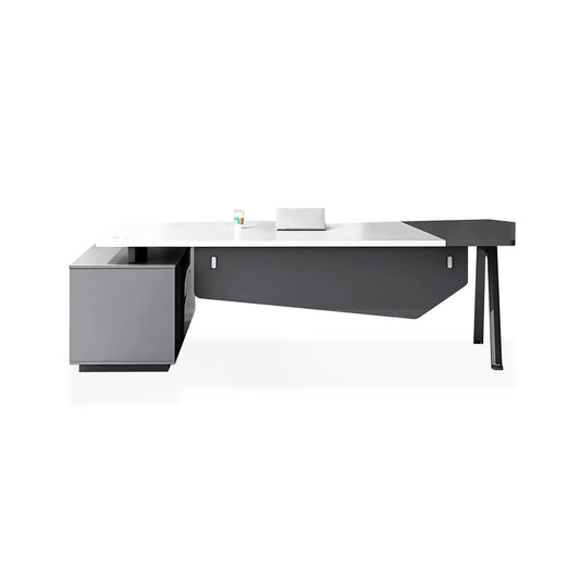 Furnavo Boss Supervisor Manager Desk – Refined Office Desk with Cabinet
