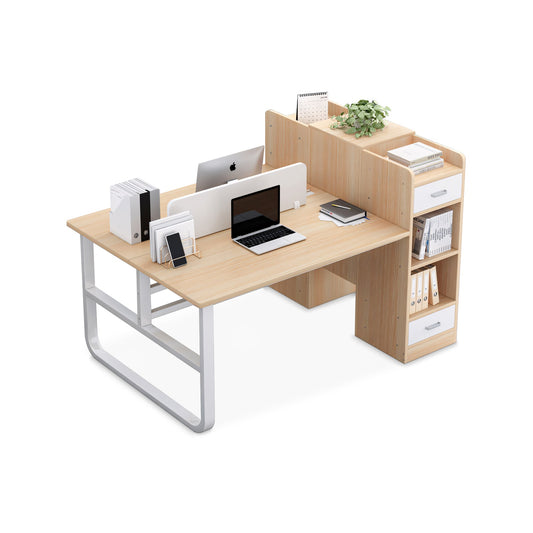 Furnavo Modern Office Desk and Chair Set – Simple Workstation for Staff & Teams