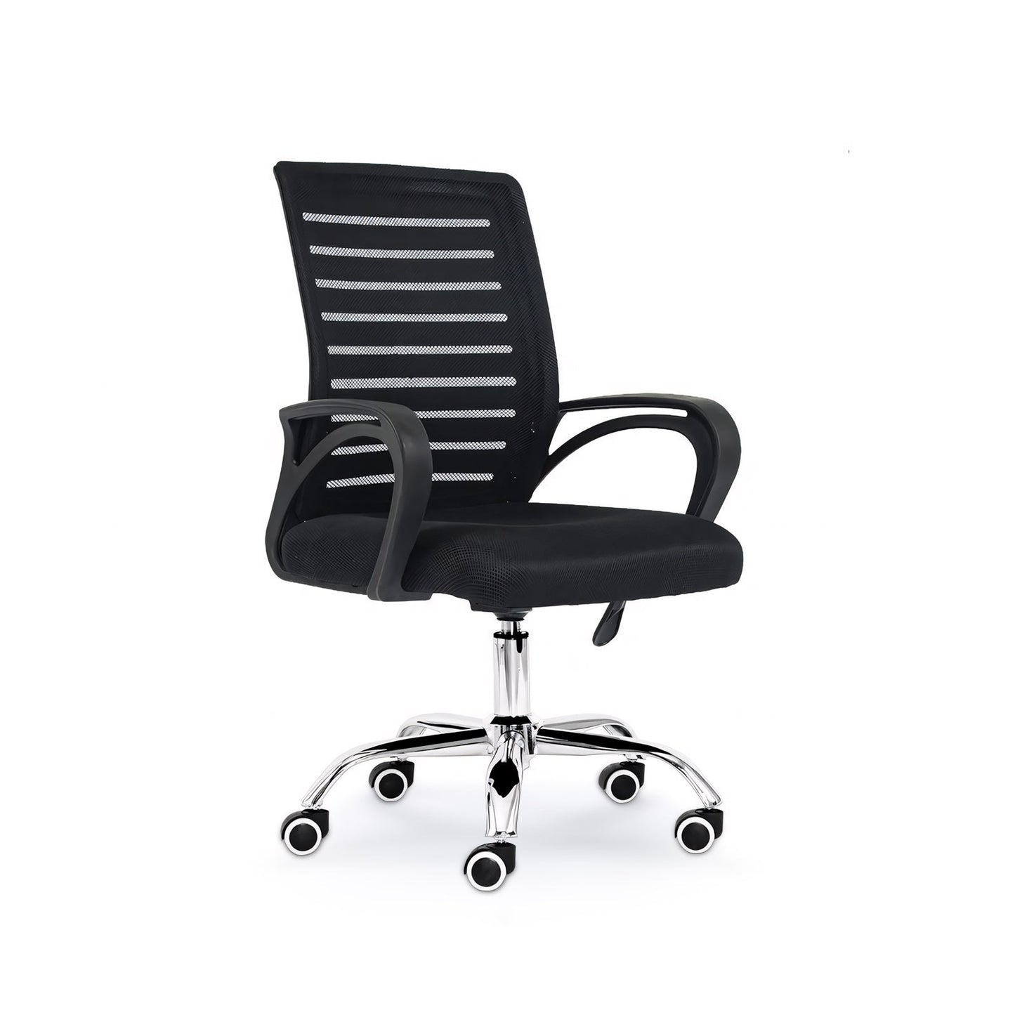 Furnavo Ergonomic Mesh Mid Back Computer Chair Black