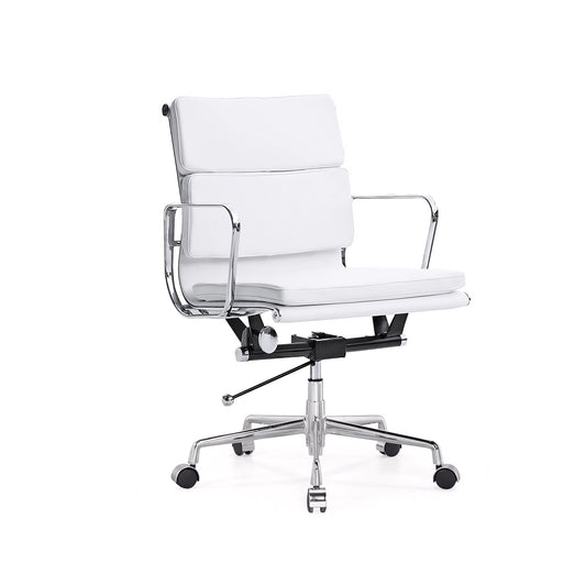 Furnavo Leather Ergonomic Computer Chair – Aluminum Frame