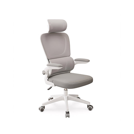 Furnavo Stylish Supportive Office Chair with Headrest and Armrests