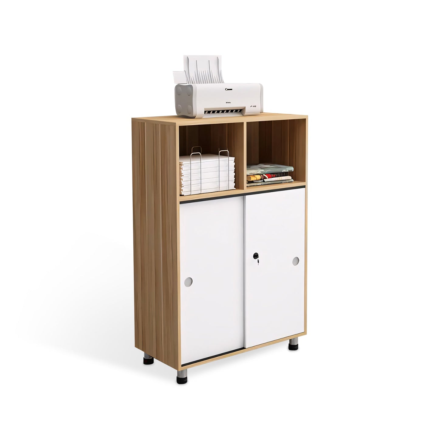 Furnavo Classic Office Storage Cabinet – Large Capacity Unit