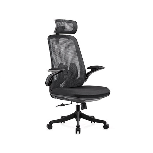 Furnavo Ergonomic Mesh Office Chair – High Back Design with Adjustable Headrest & Lumbar Support