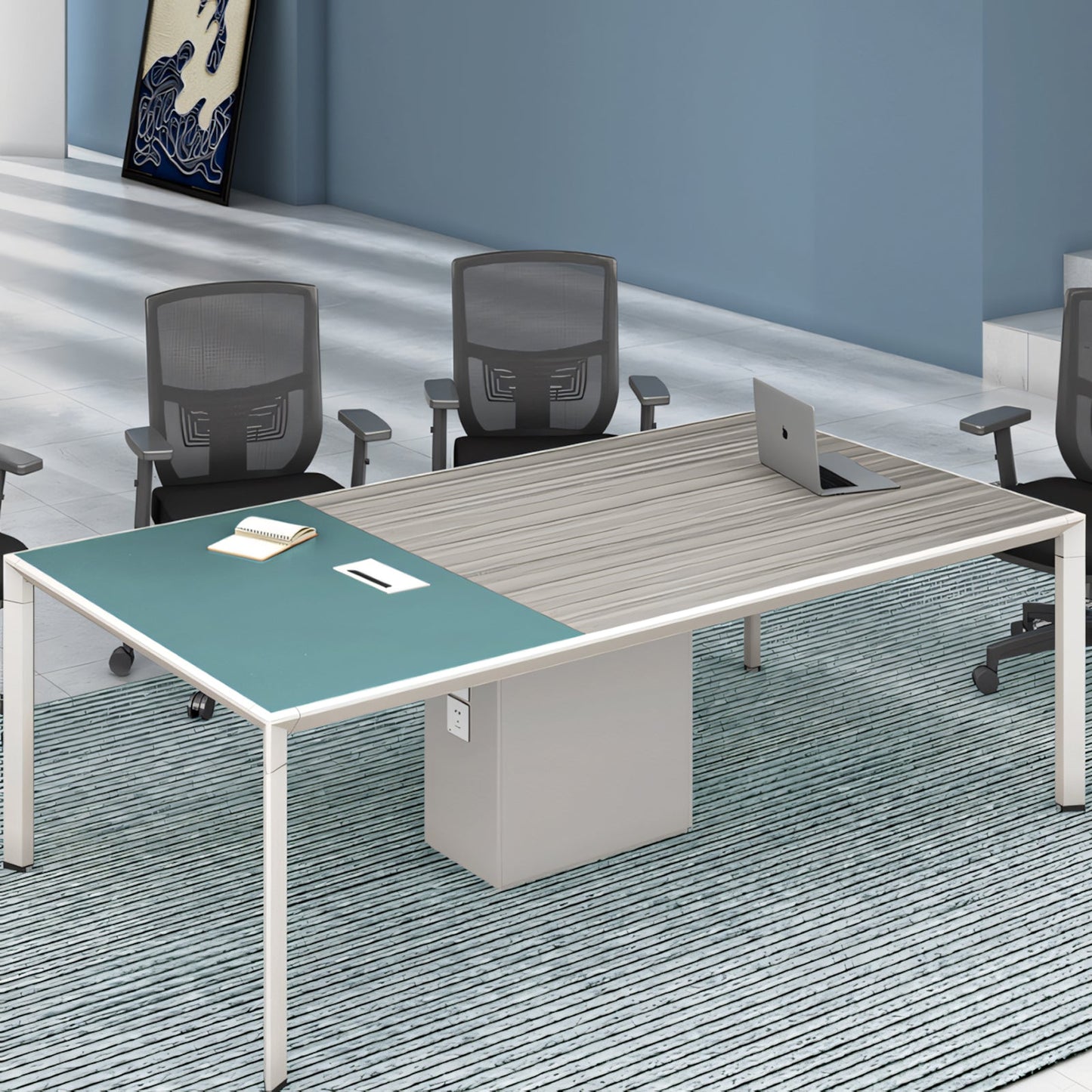 Furnavo Simple Conference & Training Table – Modern Office Meeting Desk