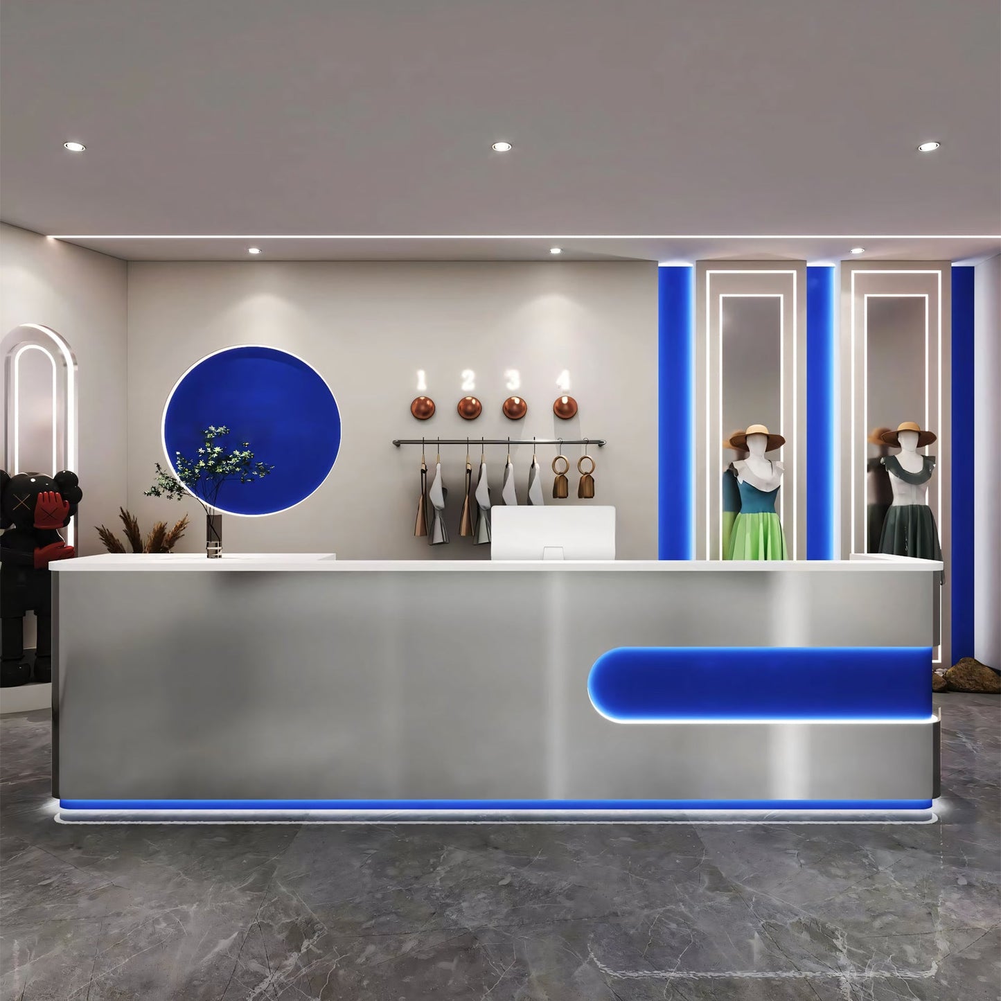 Furnavo Arc Light Luxury Hotel Store Institution Reception Desk