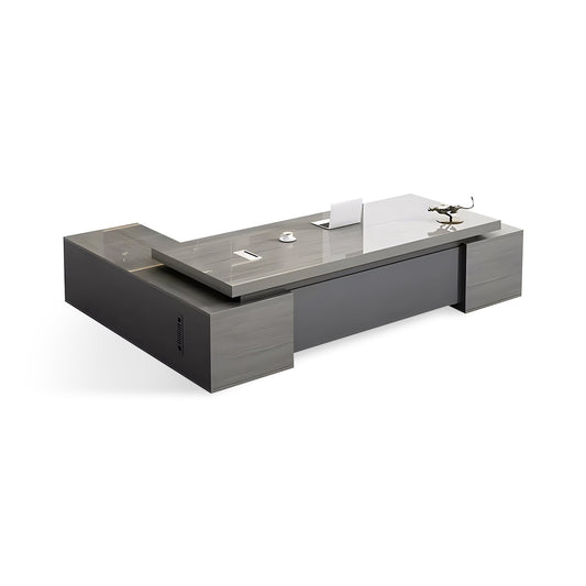 Furnavo Executive President Desk – Clean Office Workstation