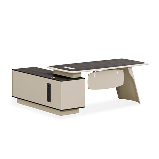 Furnavo Modern Simple Boss Desk – Refined Executive Office Workstation