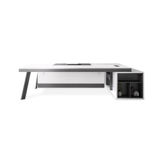Furnavo Executive Supervisor Desk – Large Modern Office Workstation for Managers