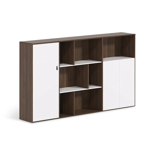 Furnavo Office Wooden Cabinets With Door – Storage Unit