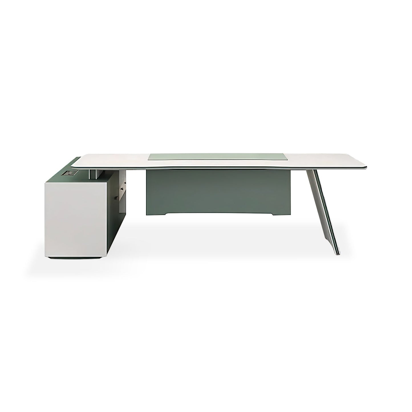 Furnavo Executive Boss Office Desk – Large-Capacity Computer Workstation