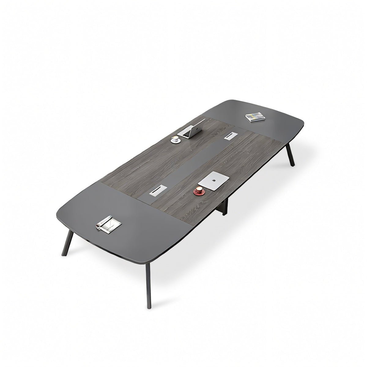 Furnavo Conference Table with Built-In Power Sockets