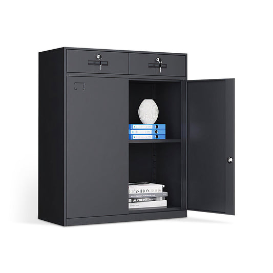 Furnavo Classic Office Storage Cabinet – Modern Filing Cupboard with Doors