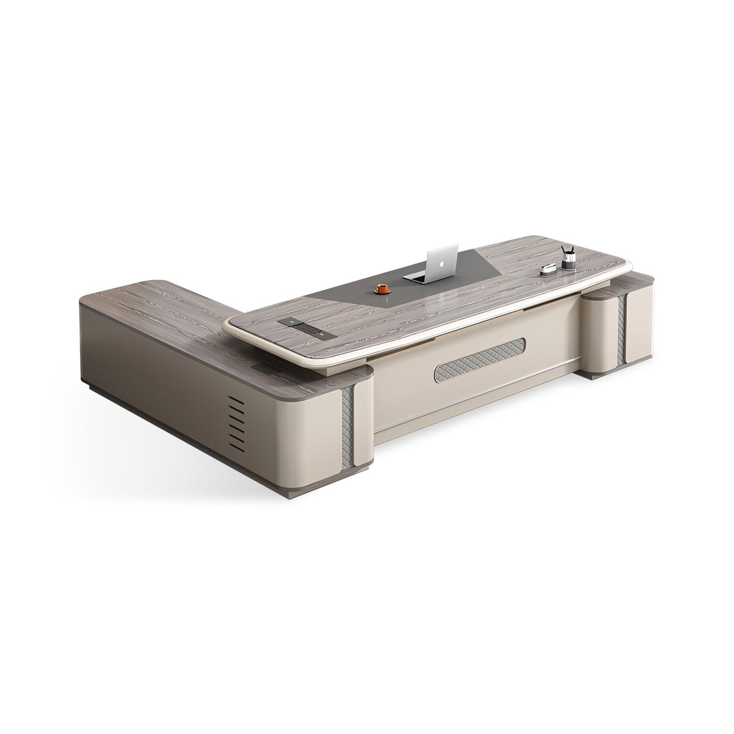 Furnavo Light Luxury Executive Desk – Modern Boss Office Computer Table with Elegant Design