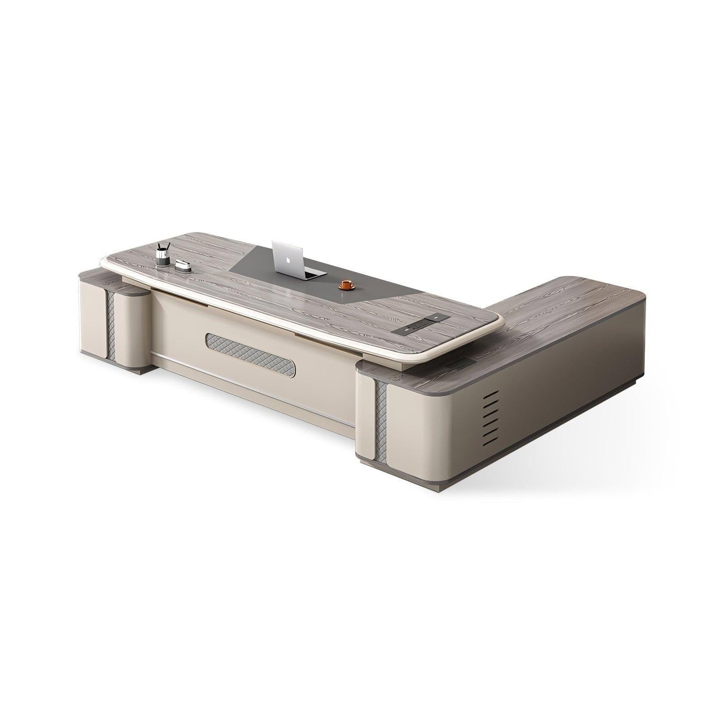 Furnavo Light Luxury Executive Desk – Modern Boss Office Computer Table with Elegant Design