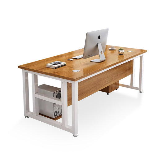 Furnavo Modern Style Executive Desk – Clean Office Workstation