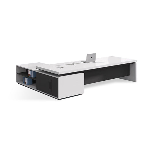 Furnavo Modern Minimalist Executive Desk – Contemporary Office Work Desk