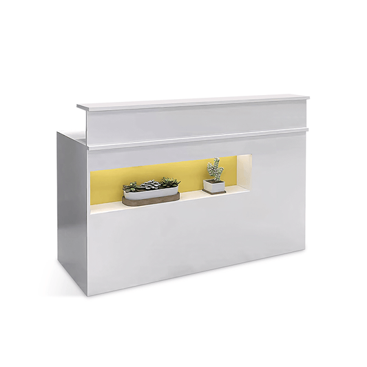 Furnavo Chic Reception Desk – Modern Cashier Counter & Checkout Front for Shops & Salons