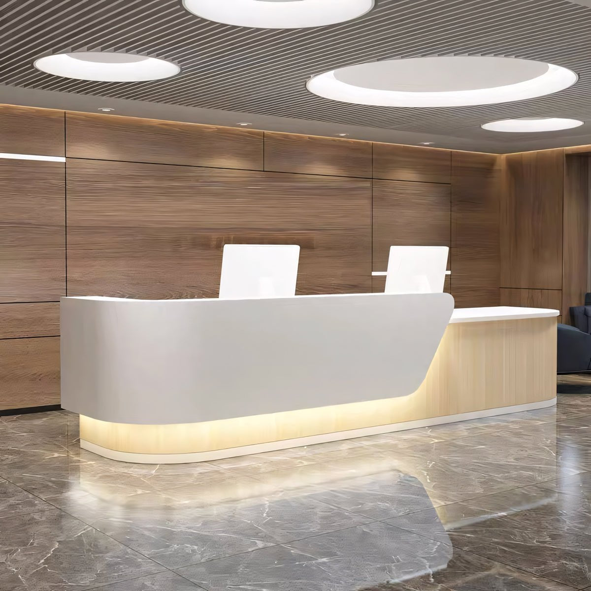 Furnavo Redefined Lacquered Bar Salon Hospital Company Reception Desk