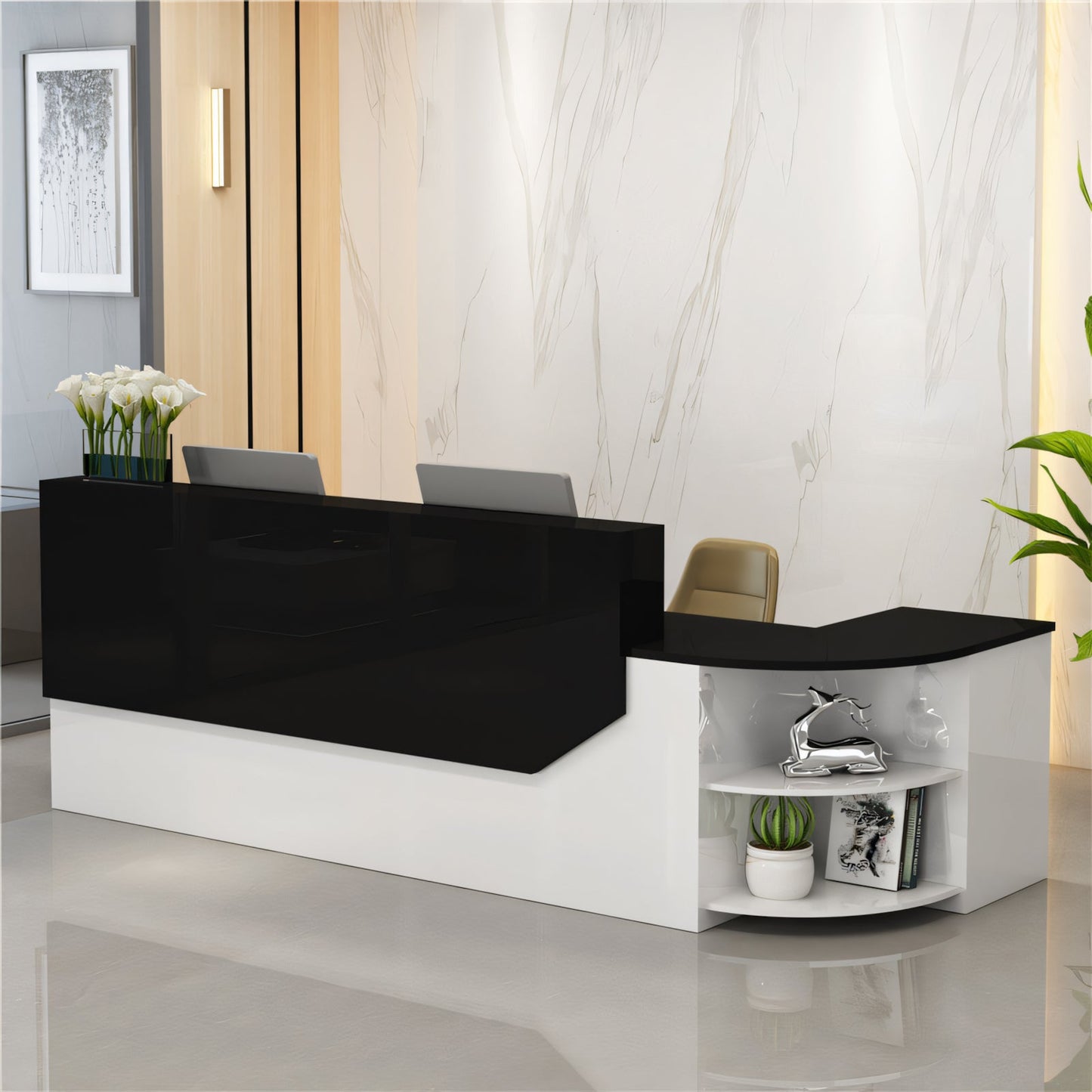 Furnavo Classic Salon Office Shop Store Institution Reception Desk